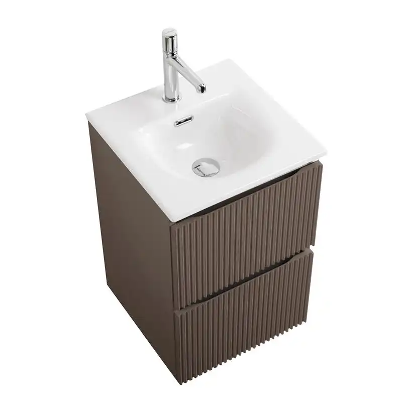 Тумба под раковину BelBagno UNO-MINI-400-2C-SO-СO подвесная, Бежевый матовый фото 3