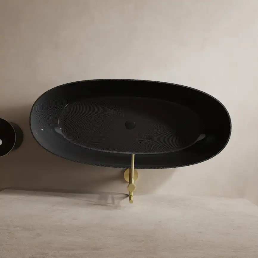 Карбоновая ванна ABBER Karbon 170х75 AK9001-1.7 черная фото 6