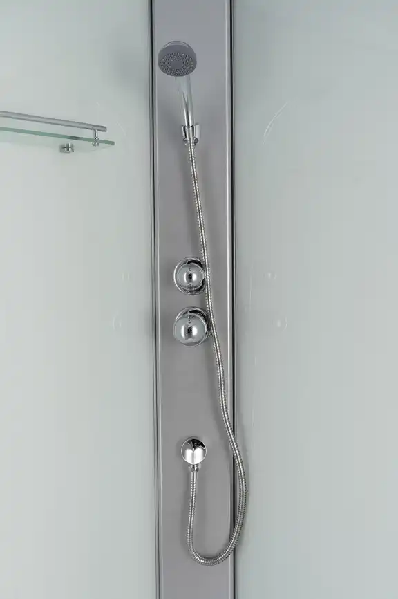 Душевая кабина Loranto 100х80 CS-5180-13L F, низкий поддон, цвет профиля сатин фото 3