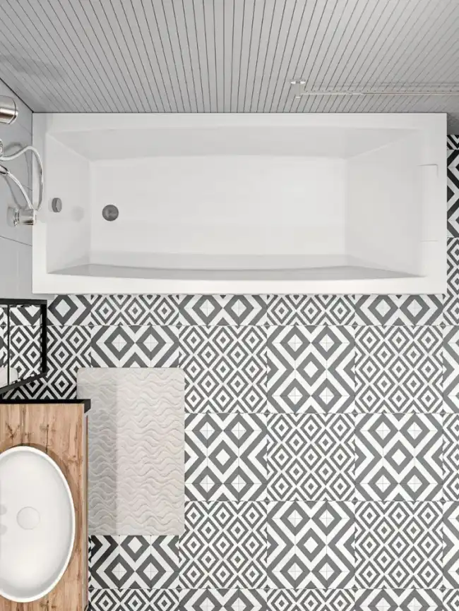 Акриловая ванна Marka One AELITA 150х75 Прямоугольная белая 01ае1575 фото 2