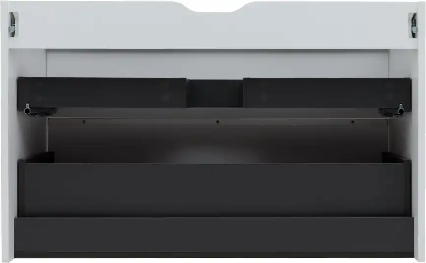 Тумба под раковину Aquanet Вита 100 белый матовый, подвесная, 330474 фото 11