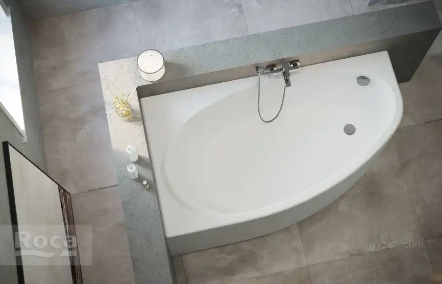 Акриловая ванна Roca Corfu 160х90 248574000 правая, Белая фото 4