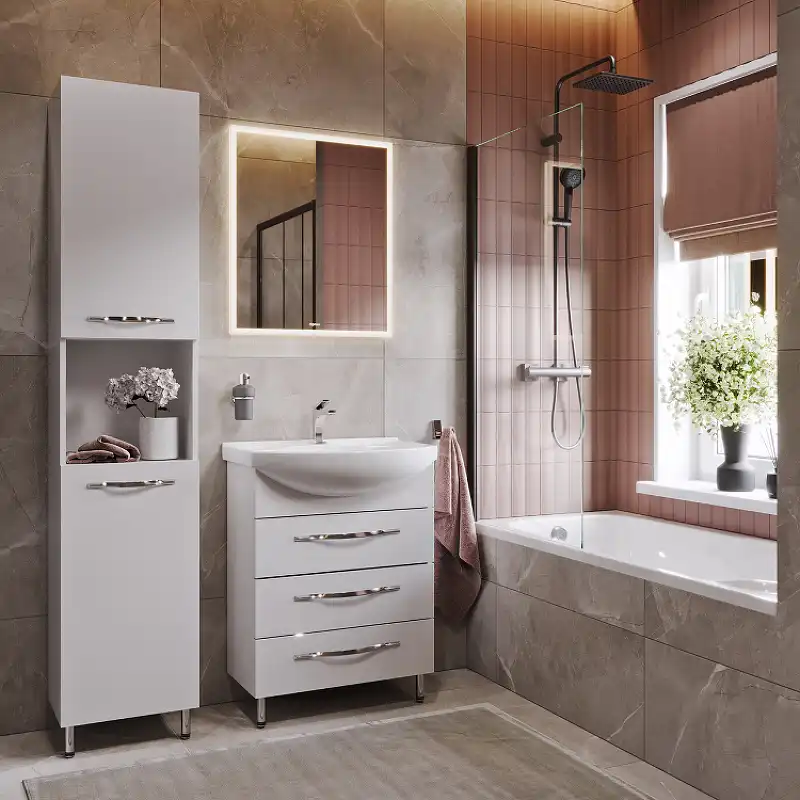 Зеркало Aqwella Vision 60х70 VIS0206AH с подстветкой, бесконтактный сенсор, с подогревом фото 3