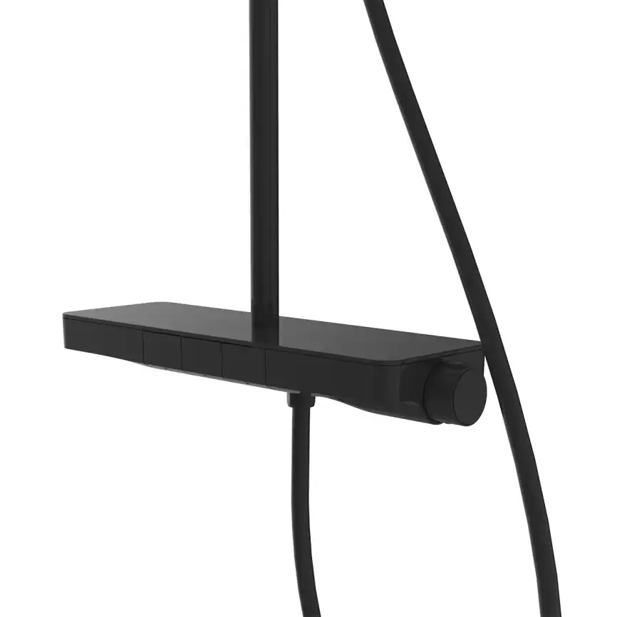 Душевая система  Vincea Inspire VSFS-3I12TMB VSFS-3I12TMB  с термостатом, черный матовый фото 3