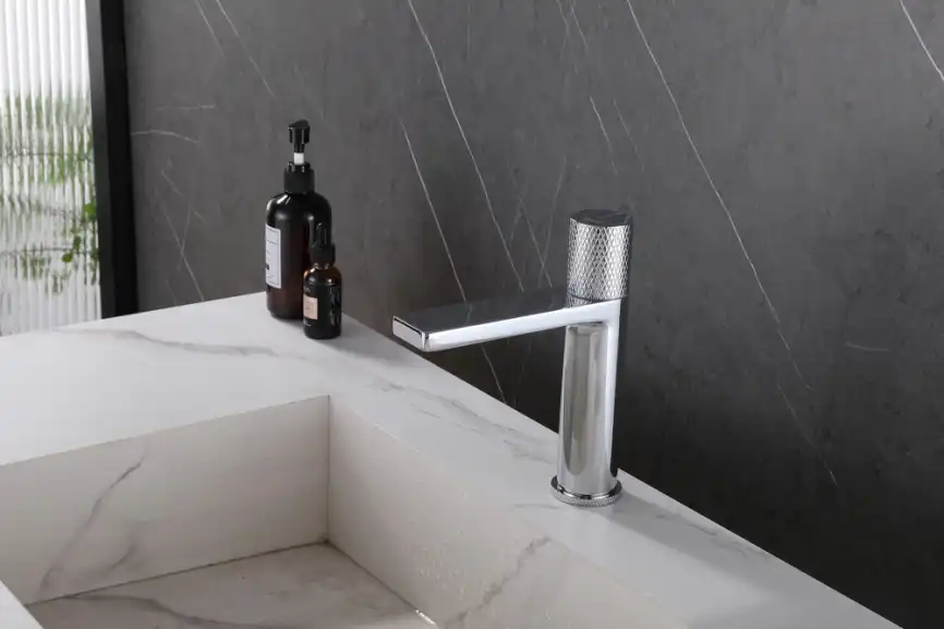 Смеситель для раковины Abber Rund AF8710, с прогрессивным картриджем, цвет Хром фото 2