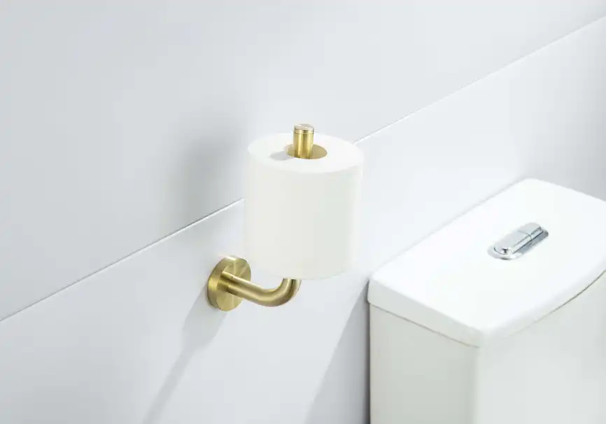 Бумагодержатель для запасного рулона Aquatek Оберон AQ4207BG, Золото матовое фото 4