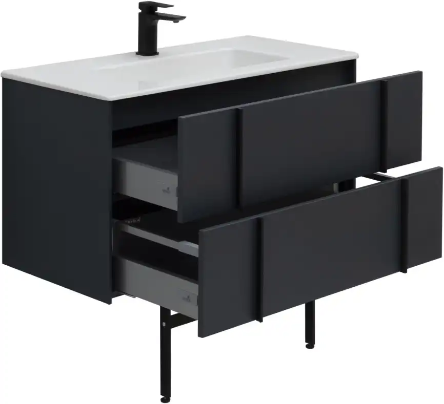 Тумба под раковину Allen Brau Reality 90 1.32006.AM антрацит матовый фото 29