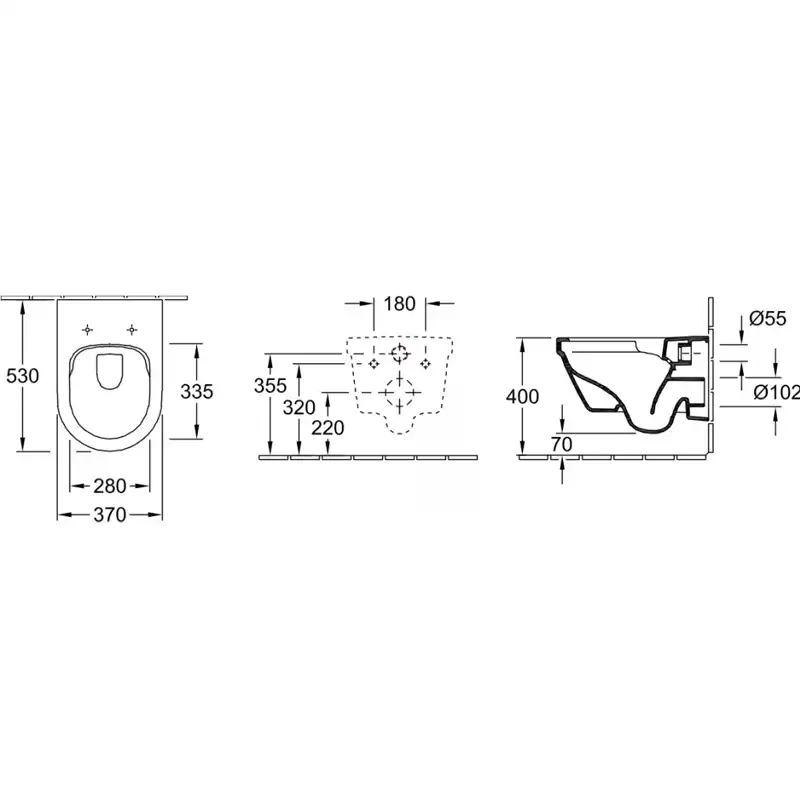 Подвесной унитаз Villeroy & Boch Architectura с микролифтом, безободковый 4694HR01 фото 2