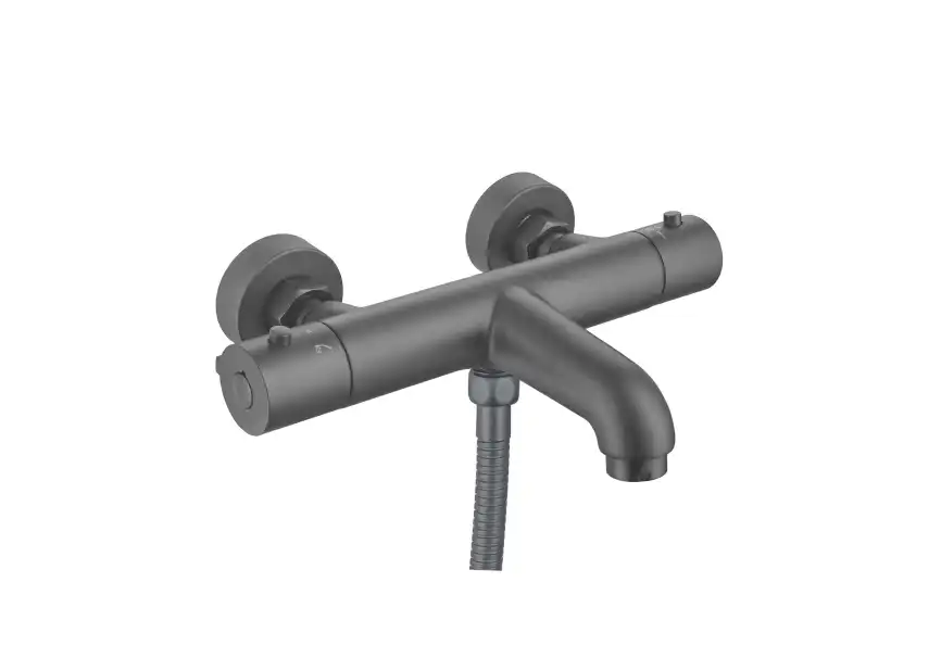 Смеситель для ванны Aquatek Вега AQ1043BGM термостатический, Оружейная сталь фото 3
