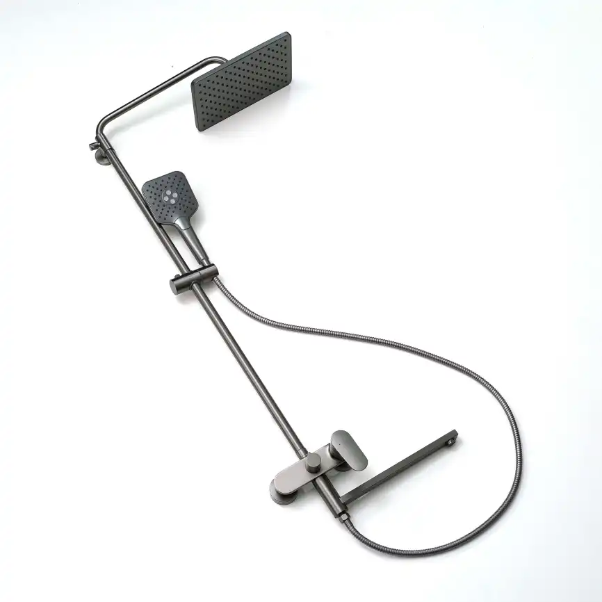 Душевая система Aquatek НИКА AQ2840BGM, Оружейная сталь фото 8