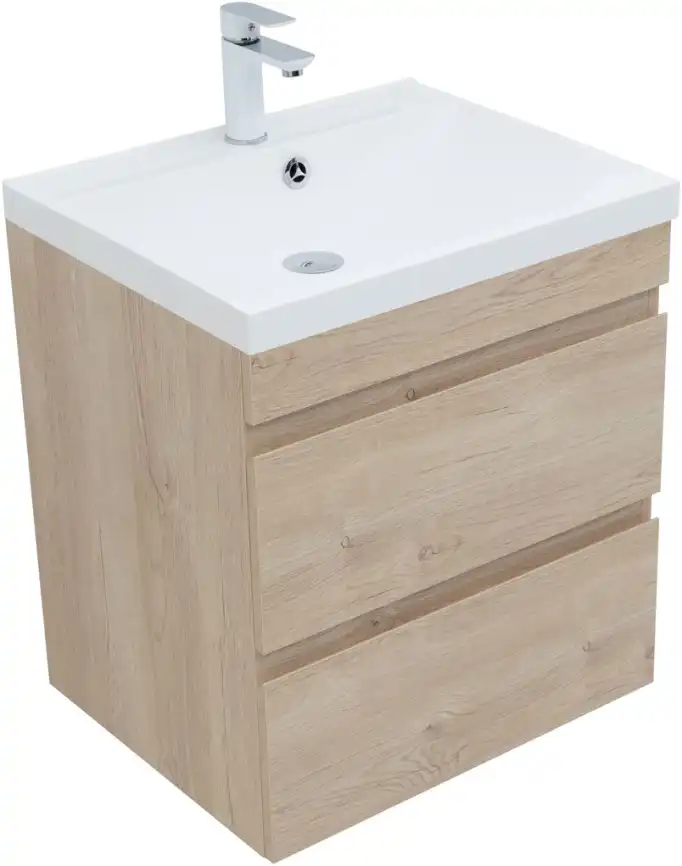 Тумба под раковину Aquanet Нота New 60 дуб светлый 334197 фото 4