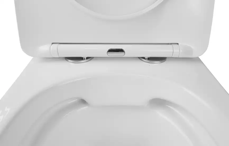 Подвесной унитаз безободковый Azario Grado  AZ-0046 SP , с сидением микролифт, цвет белый фото 5