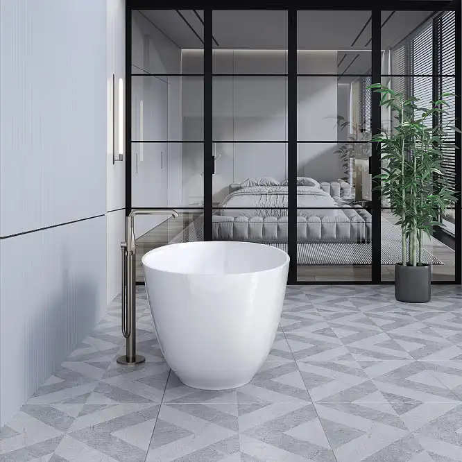 Ванна из литьевого мрамора  Aqua de Marco Caprice 160х80х60 Solid Perfection 1160WCAPR_SOL, Белая матовая фото 3