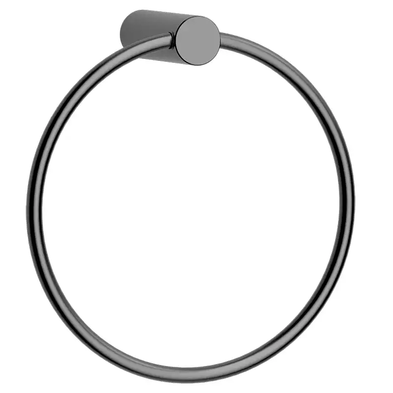 Полотенцедержатель AVS Slimmer, оружейная сталь, кольцо фото 2