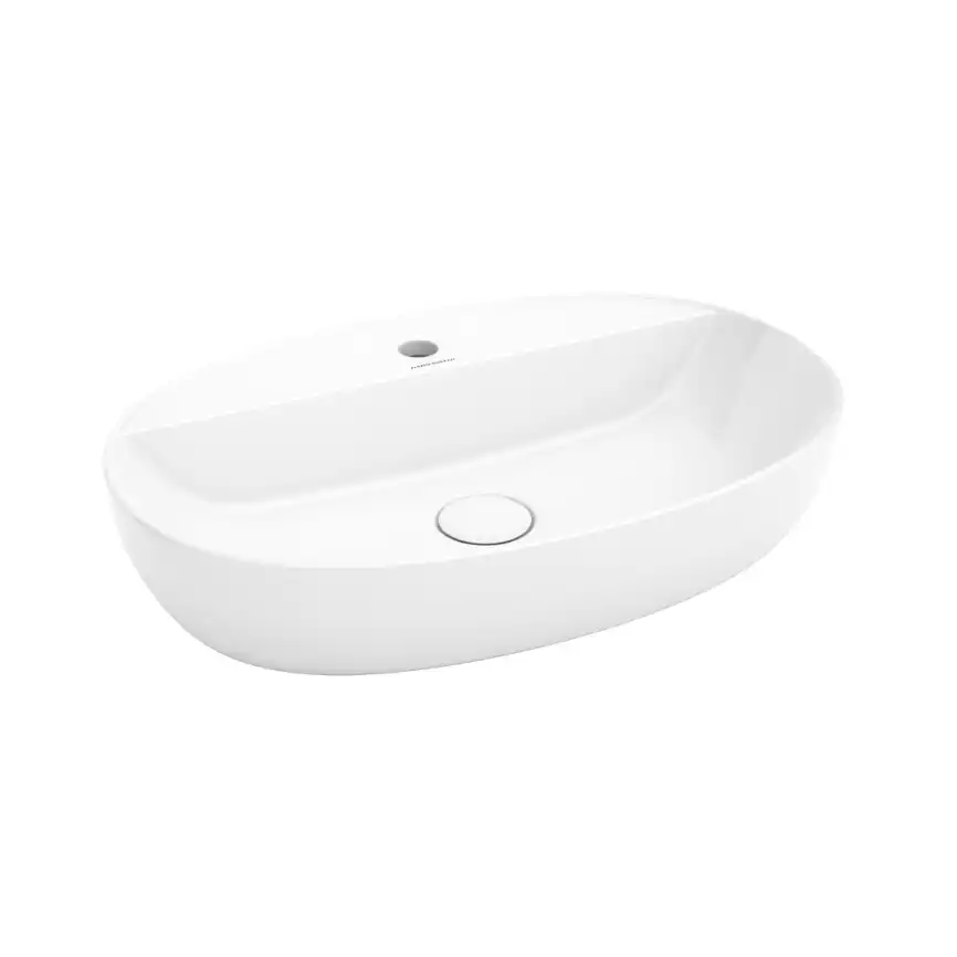 Раковина KERAMA MARAZZI PLAZA накладная, 60 см, белая глянцевая, PLR.wb.60.1 фото 1