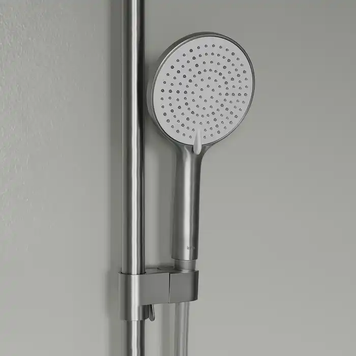 Душевая система IDDIS Aiger AIGBC3Fi06 для ванны с изливом цвет, Матовый хром фото 7