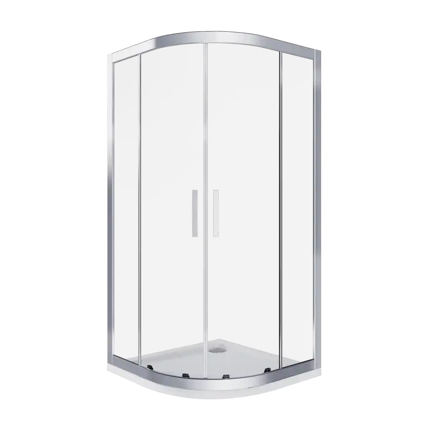 Душевой уголок Good Door COFE R-90-C-CH профиль Хром стекло прозрачное фото 2