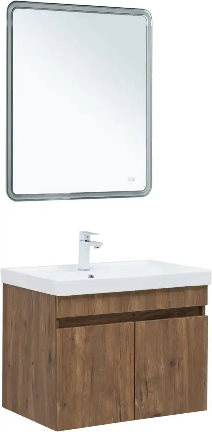 Тумба под раковину Aquanet Оптима 70 дуб рустикальный , 344796 фото 7