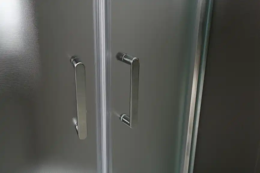 Душевой уголок BelBagno UNO-195-R-2-90-P-Cr профиль Хром стекло Рифленное фото 4