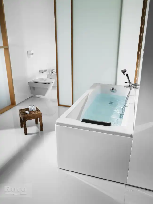 Акриловая ванна Roca HALL 170х75 ZRU9302768 прямоугольная, Белая фото 8