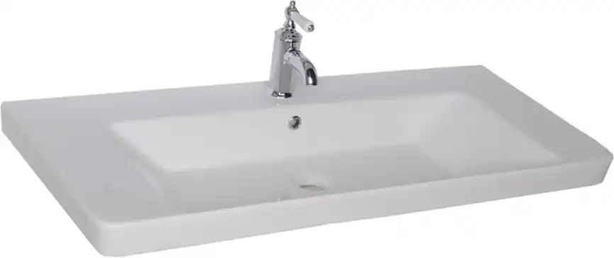 Раковина Sanovit LUXURY 105 11105-KL прямоугольная, Белая глянцевая фото 1