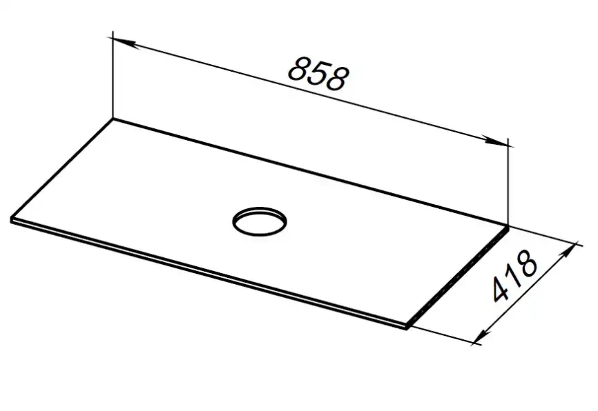 Столешница Allen Brau Liberty 90 1.33008.G графит фото 4
