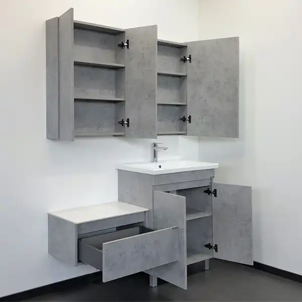 Тумба с умывальником Comforty Осло 70НД Бетон светлый, 00-00006117 фото 8