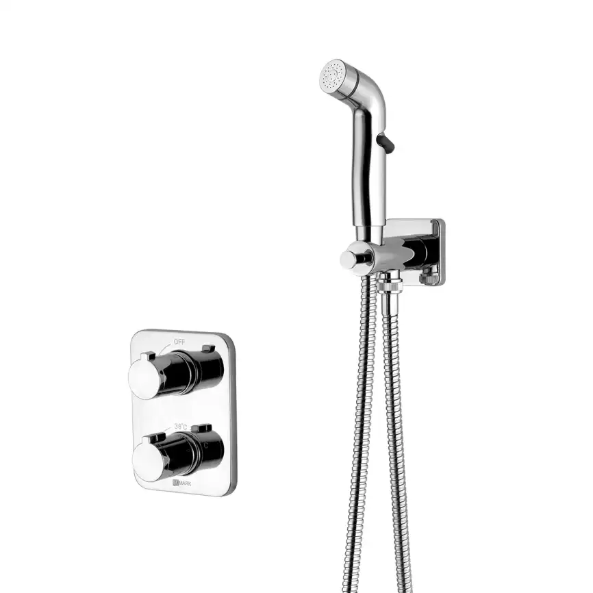 Гигиенический душ со смесителем Lemark LM7820C термостатический, Хром фото 1