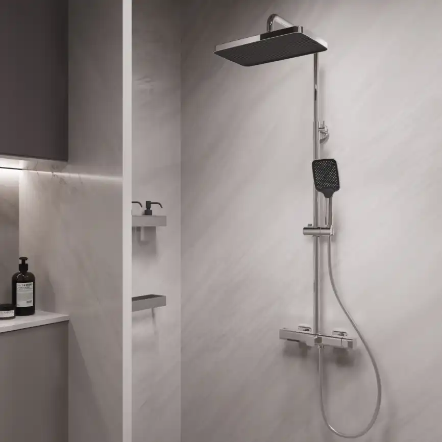 Душевая система  Vincea Core VSFS-4CO1CH VSFS-4CO1CH для ванны с изливом, хром фото 1