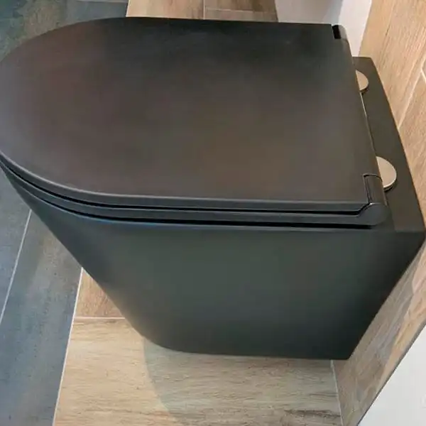 Унитаз подвесной AVS Тоник 801-0032-P-R-MB безободковый, черный матовый фото 4