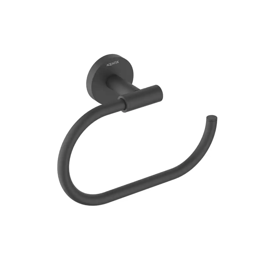 Держатель полотенец Aquatek Оберон AQ4221MB, Черный матовый фото 1