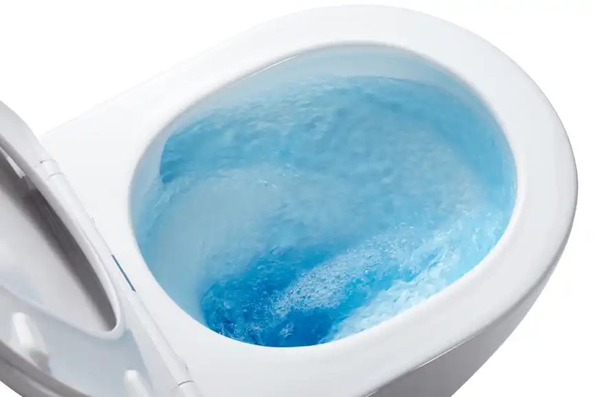 Подвесной унитаз безободковый Azario Grado  AZ-0046-UQ1 , с системой антивсплеск (Торнадо), сидением микролифт, цвет белый фото 5