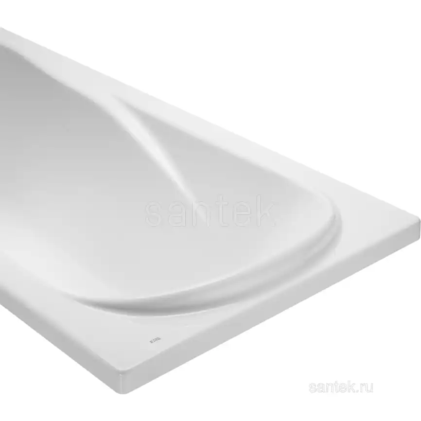 Акриловая ванна Santek Корсика 180х80 1WH111981 прямоугольная, Белая фото 3