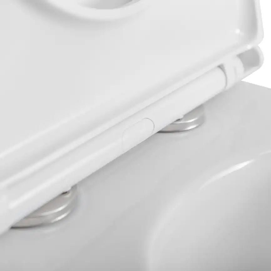 Унитаз-моноблок BelBagno TRE-TOR BB673CP-MN-TOR/SC, безободковый, со смывом Торнадо, с сиденьем микролифт, Белый фото 8