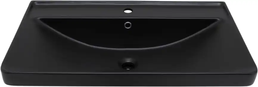 Раковина Aquanet Ирис 80 329249 прямоугольная, Черная матовая фото 5