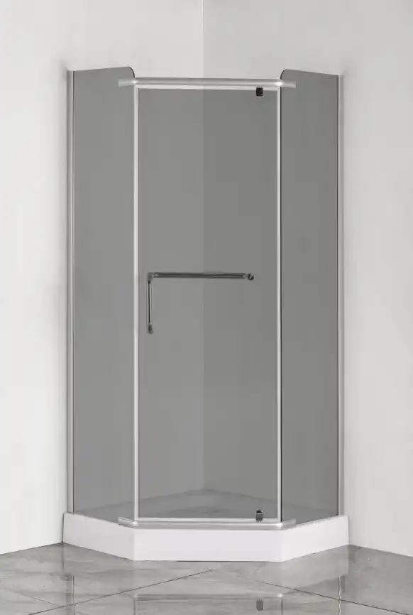 Душевой уголок Loranto SUNWAY 100х100 CS-816S B 100 (GRAY), стекло Тонированное, профиль Сатин фото 2
