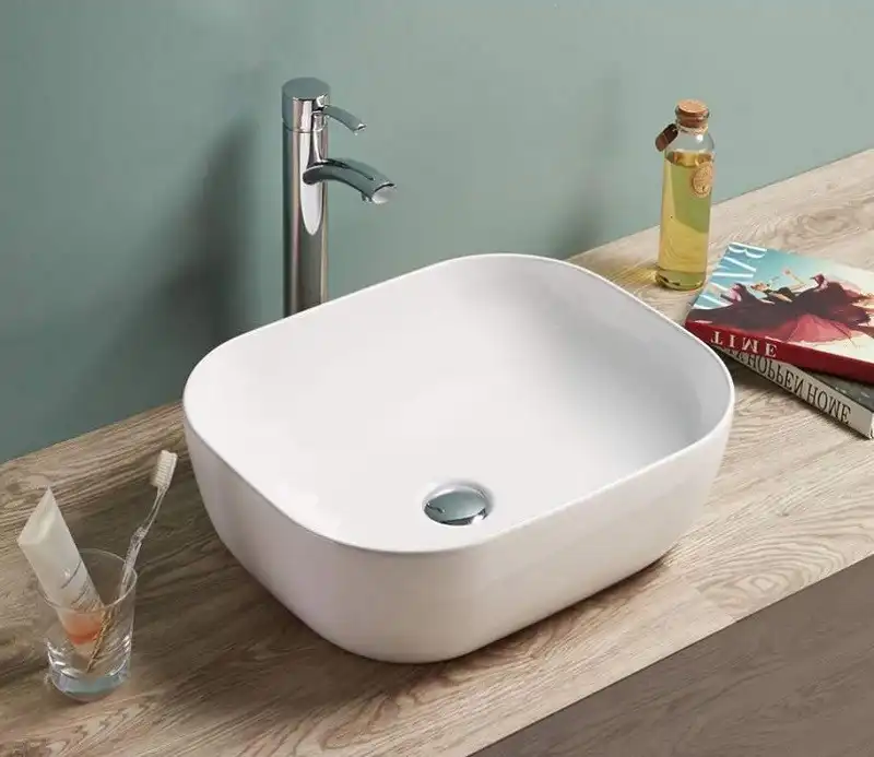 Раковина накладная CeramaLux 460х335х130 78105, цвет Белый фото 1