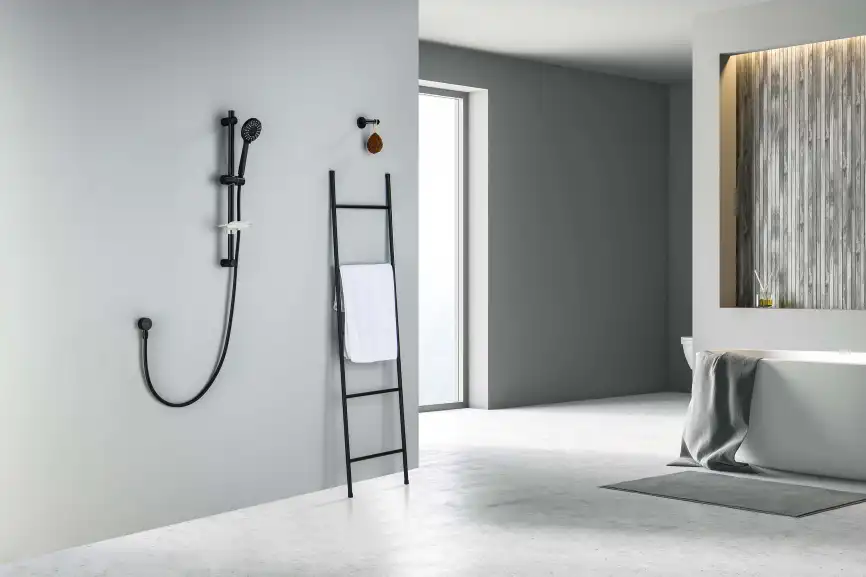 Душевой гарнитур Aquatek БЕТТА AQ2015MB, Черный матовый фото 10