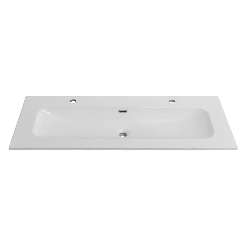 Керамическая раковина с одной чашей и двумя отверстиями под смеситель CEZARES CZR-8073-120-1-2 фото 3