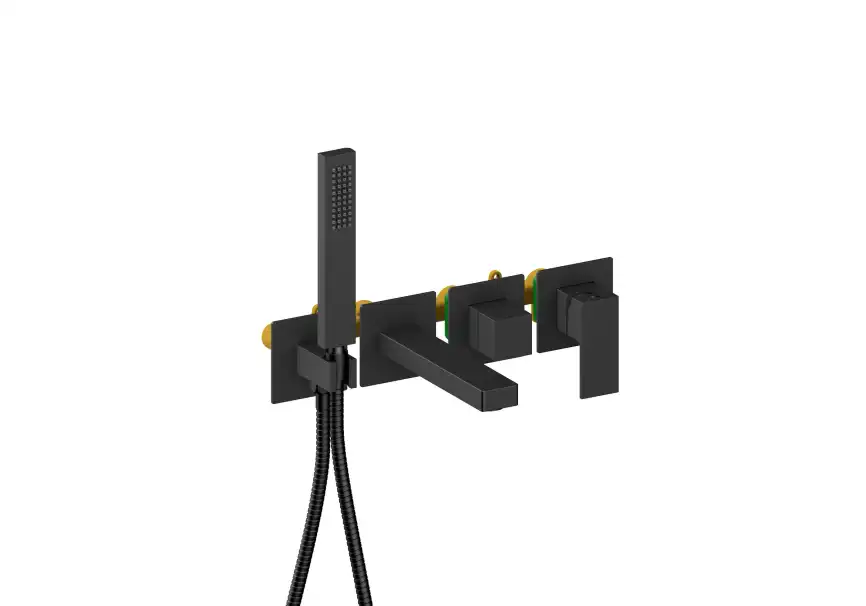 Смеситель для ванны Aquatek Либра AQ1644MB, Черный матовый фото 2