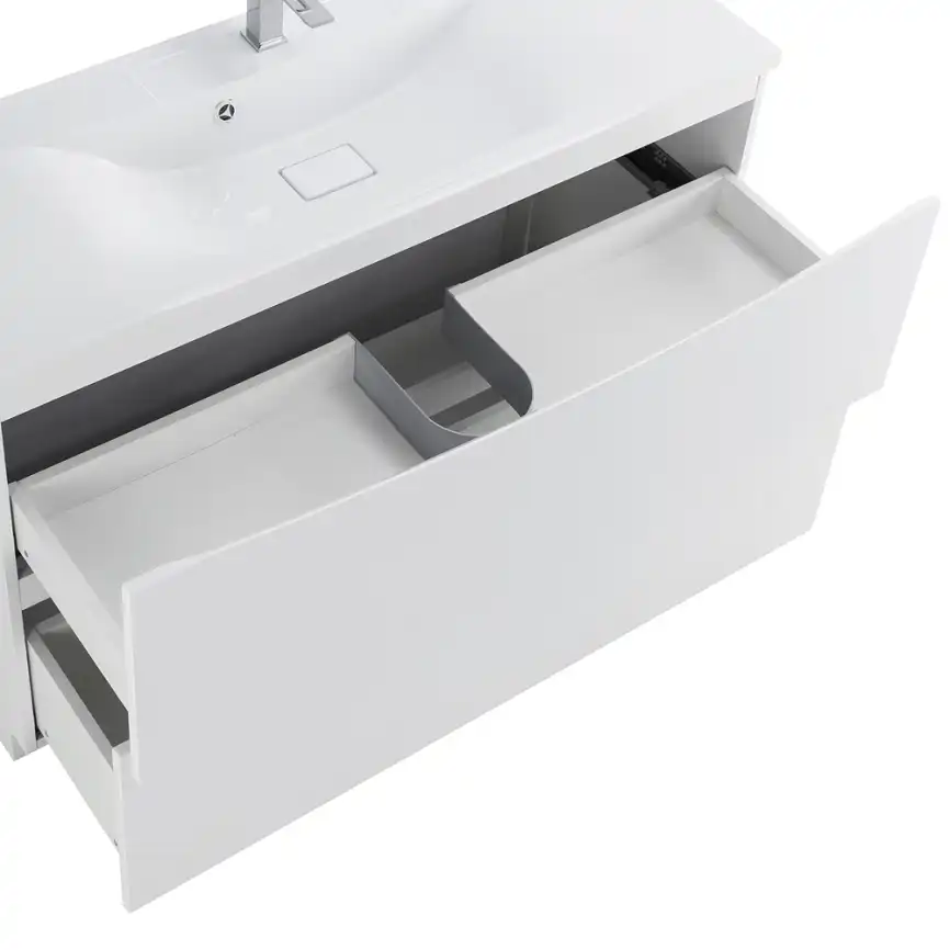 Тумба под раковину BelBagno MARINO-1200-2C-PIA-BL-P напольная Bianco Lucido фото 7