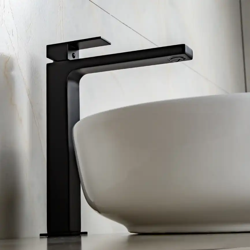 Смесители для раковины AVS Cube 811-201-MB высокий, черный матовый фото 4