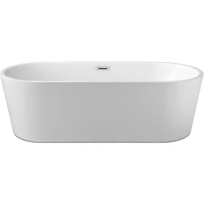 Акриловая отдельностоящая ванна Aquatek Ово 180х80 см, AQ-99880 , белая глянцевая фото 1