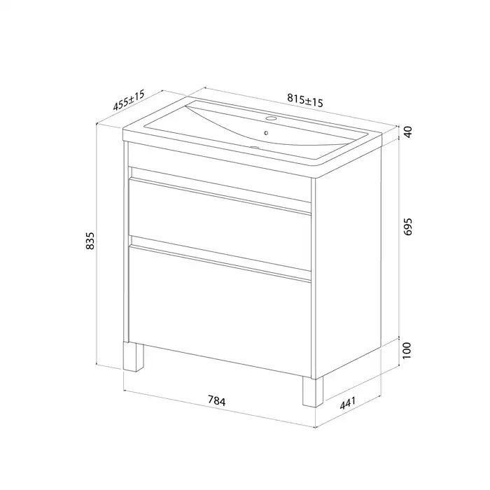 Тумба с раковиной IDDIS Zodiac X 80, напольная, Белая, ZDX80WFi95K фото 13