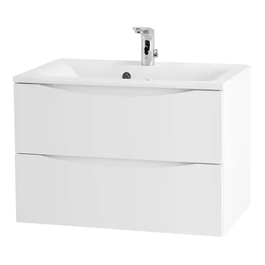 Тумба под раковину BelBagno MARINO-750-2C-SO-BO-P подвесная Bianco Opaco фото 6