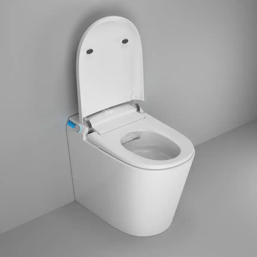 Электронный унитаз-биде Grossman Smart GR-PR-5702 приставной, с импульсным смывом, белый фото 7