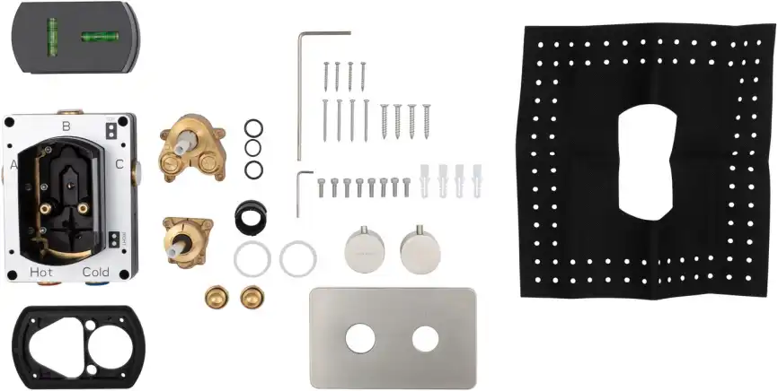 Смеситель для ванны Allen Brau Priority 5.3U123-BN (с внутренней частью, 3 выхода) никель браш фото 3