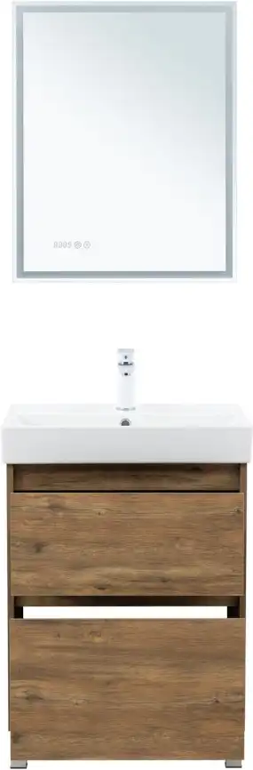 Тумба под раковину Aquanet Nova Lite 2.0 60 напольная, дуб рустикальный, 346343 фото 7