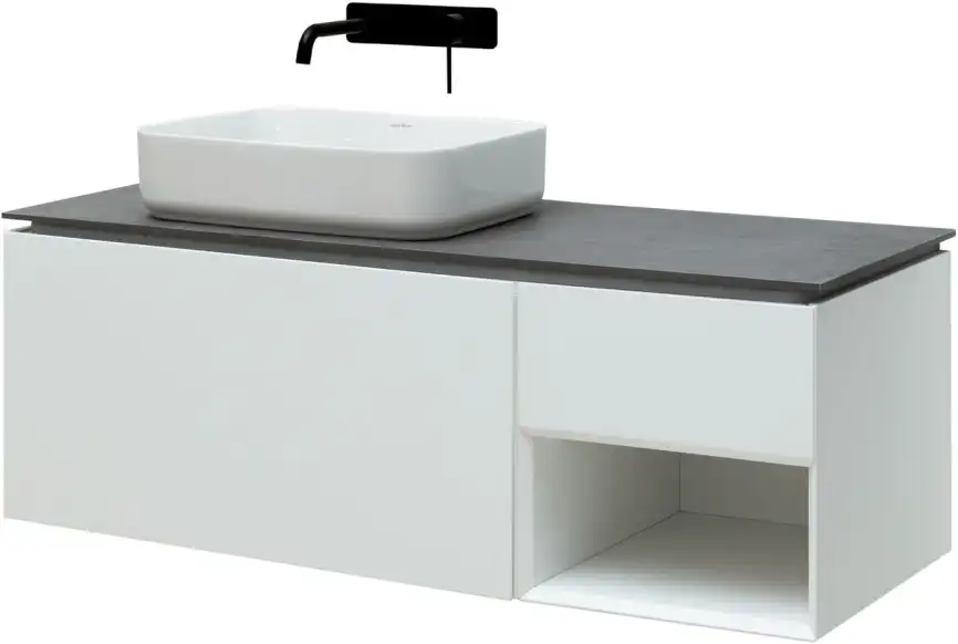 Тумба под раковину Allen Brau Infinity 120 1.21006.WM L белый матовый фото 5