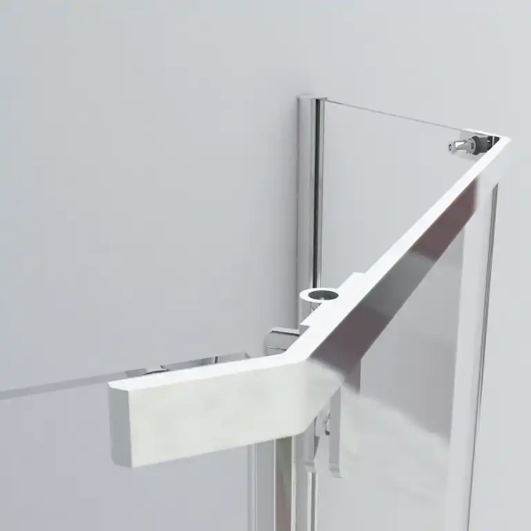 Душевой уголок Vincea Stresa 100х100 VSP-1S100CLGM, профиль вороненая сталь, стекло Прозрачное фото 2